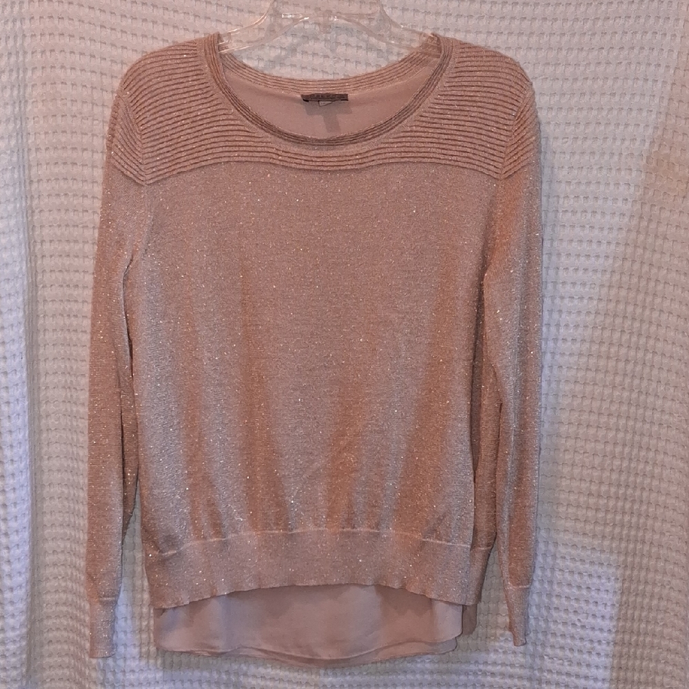 Joseph A Women's Sweater in Sparkling Beige Size-M